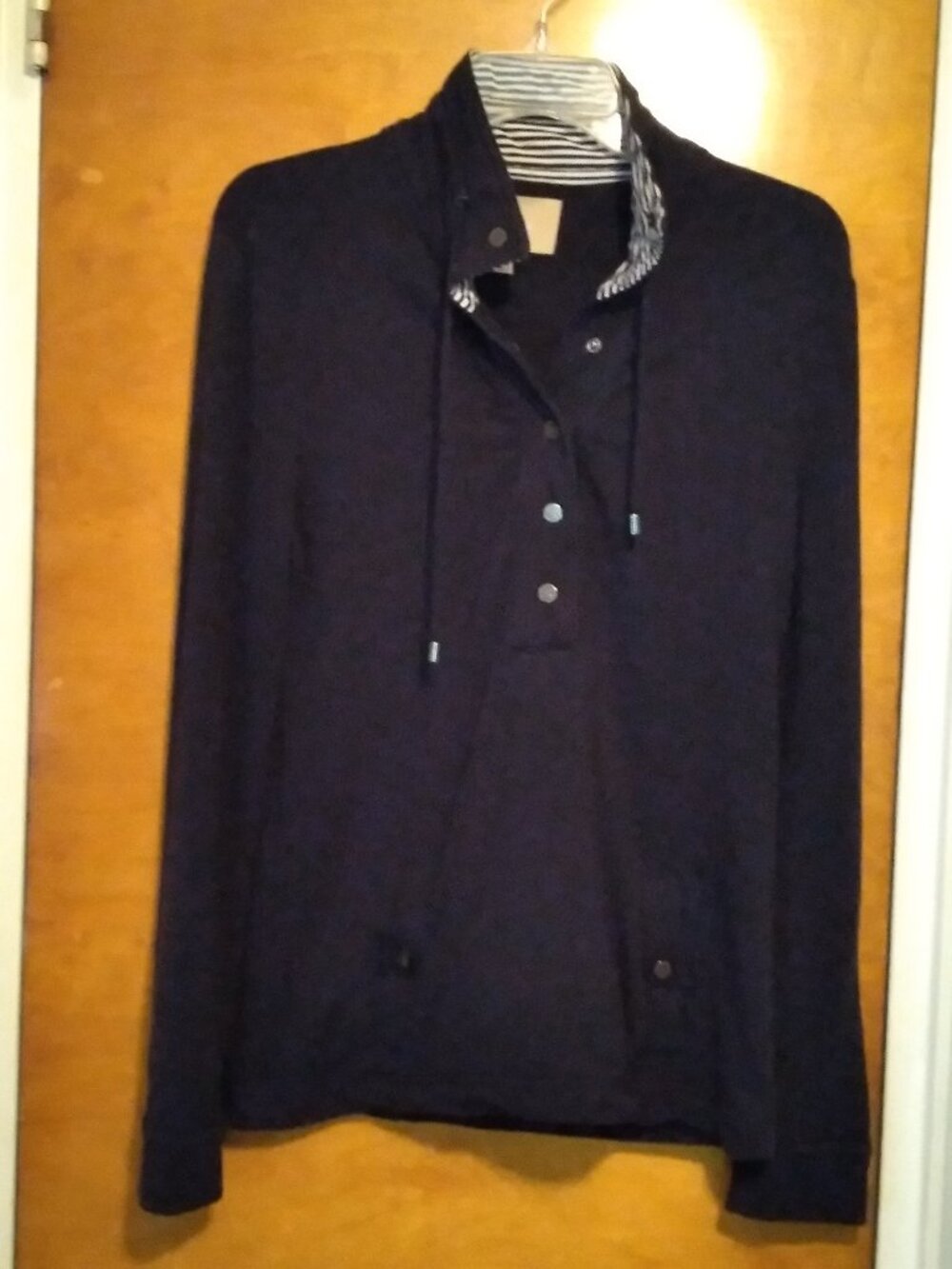 Banana Republic Mock Neck Snap Pullover Sweatshirt - XS
